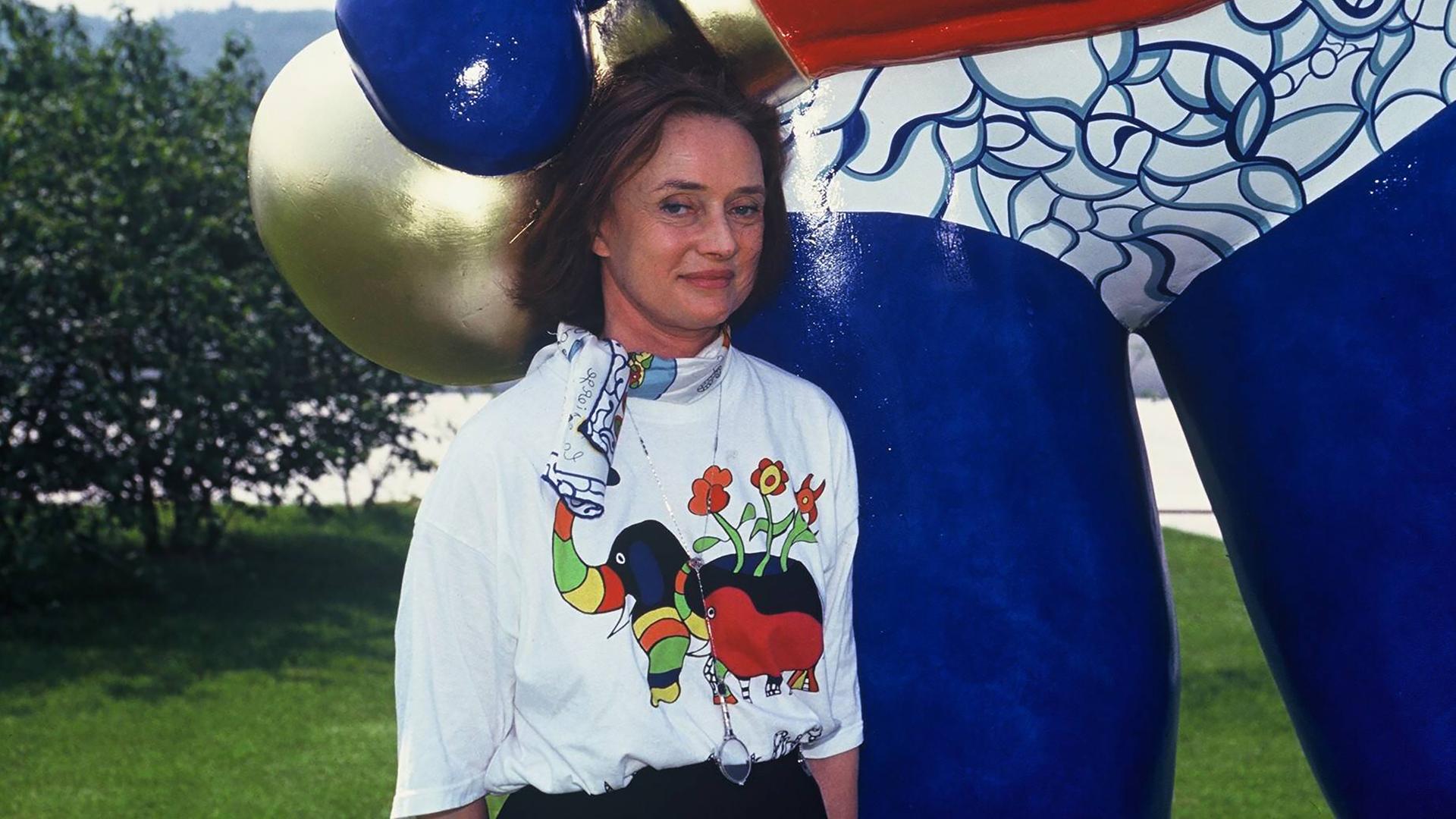  Ausstellung der französisch schweizerischen Künstlerin Niki de Saint Phalle in Deutschland 1992. 