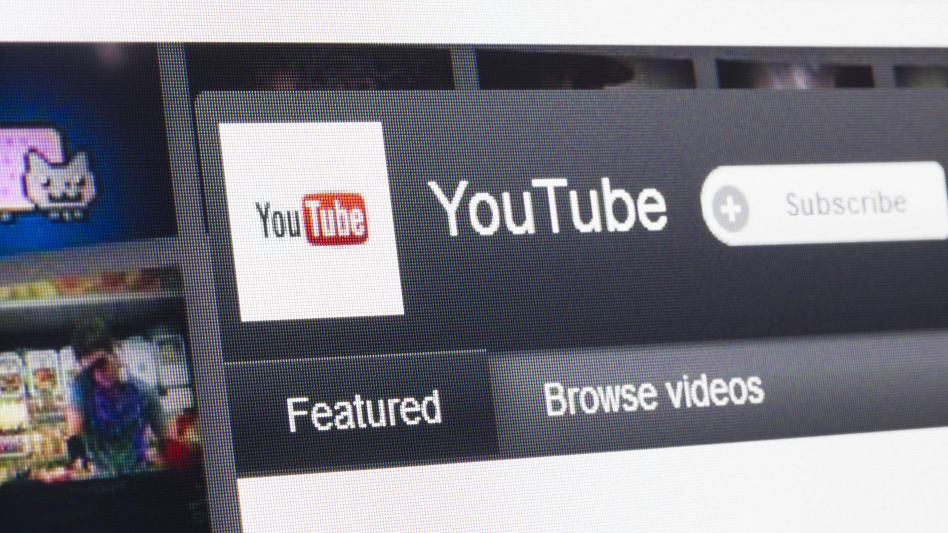 Bildschirmaufnahme der Webseite von YouTube in den Anfangsjahren.